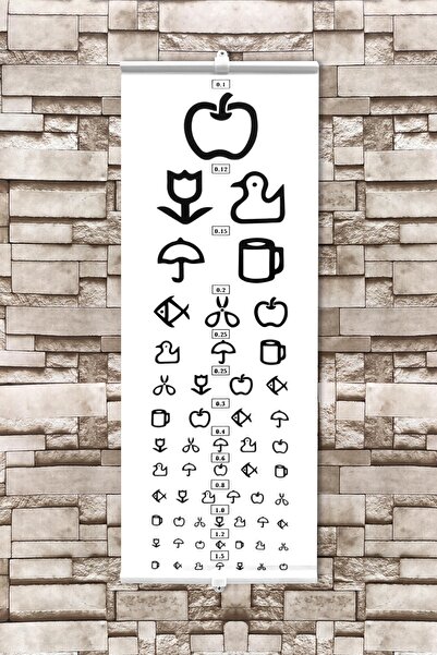 SANOR Çocuk Göz Eşeli Işıksız - Snellen Eşeli - Branda