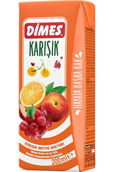 Dimes Meyve Nektarı Karışık 200 ml 27 Adet