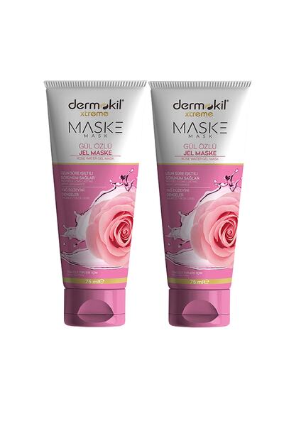 Dermokil Gül Özlü Jel Yüz Maskesi 75 ml X 2 Adet