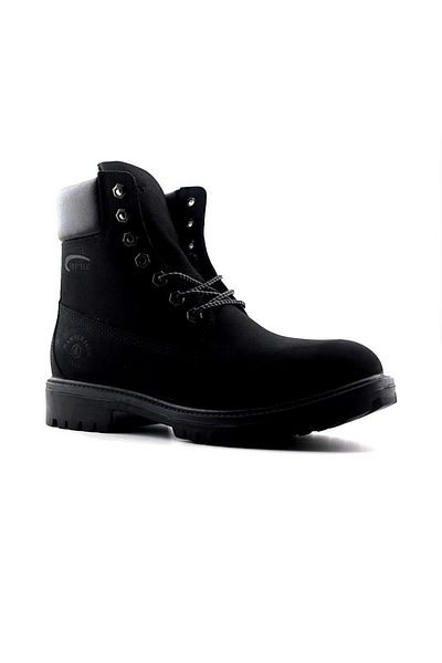 Hammer Jack 1101 Waterresist Γνήσιο Δέρμα Ανδρικές Μπότες Nubuck Μαύρο