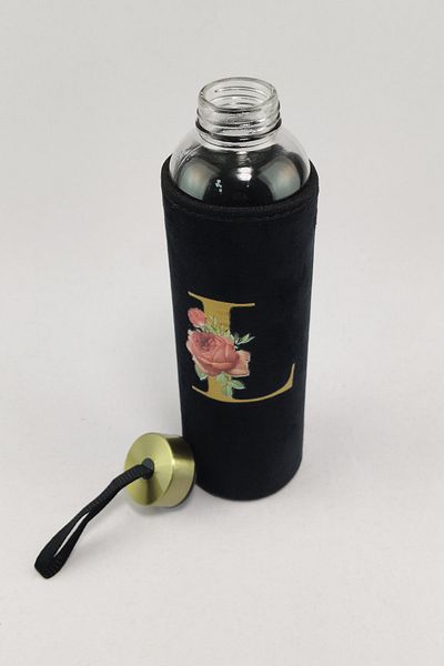 Digithome H2o 600 ml Glass Flask with Letter L – H2o88620 C1-1-18