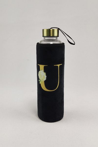 Digithome H2o 600 ml Glass Flask with Letter U – H2o88620 C1-1-18