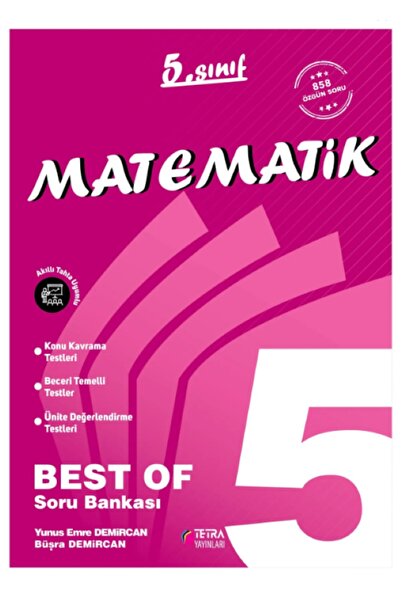TETRA Yayınları 5. Sınıf Matematik Soru Bankası Best Of Tetra Yayın ('e Özel Güncel Baskıdır)