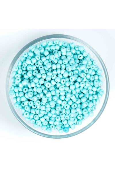 yfhobi 50 Gram - 4 Mm Bebe Mavi Renk Büyük Boy Kum Boncuk, Takı Yapım Boncuğu...