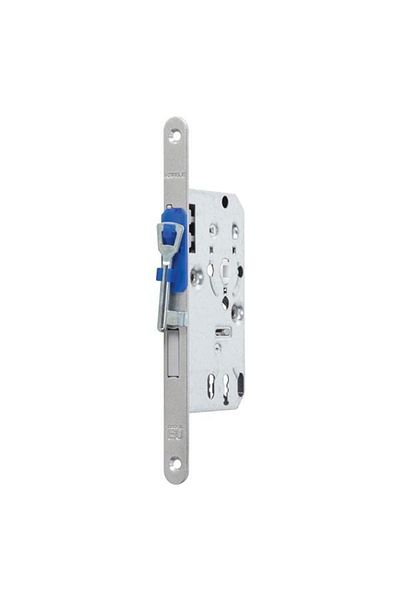 Hafele Silent Room Lock 55x18mm Silver Left - Furniture Locks
