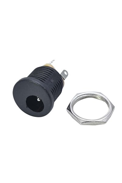 ROBİZ 5.5x 2.1mm Plastik DC Güç Soketi Panel Montaj Power Jack Adaptör