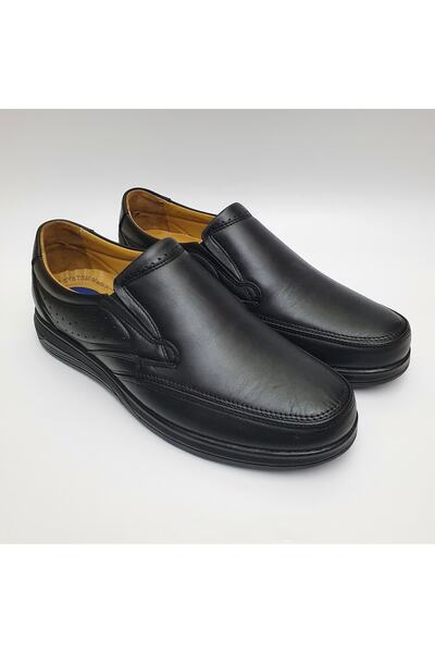 Öztürk Laceless Heel Supported Comfort Orthopedic Winter Men's Shoes Ay-960