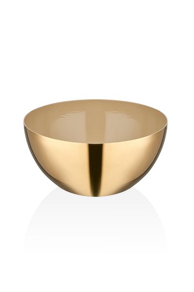 Narin Star Snack Bowl - Shiny Gold & Beige - 12 Cm