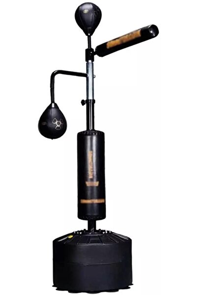 Leyaton Boks Hedef Rotasyon Hız Topu Boks Kapsamlı Döner Çubuk Hedefi 1.60 Cm -200 Cm Yükseklik Siyah