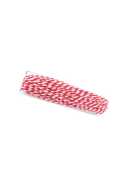 Lora Wedding 2mm Thick Red White Rope, Bracelet Rope, Gift Wrapping Rope, Lucky Bracelet Rope 15 Meters