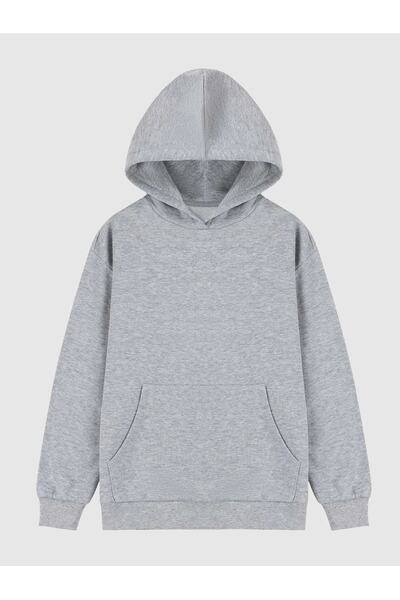 LePold Φούτερ για κορίτσια/αγόρια με γκρι κουκούλα