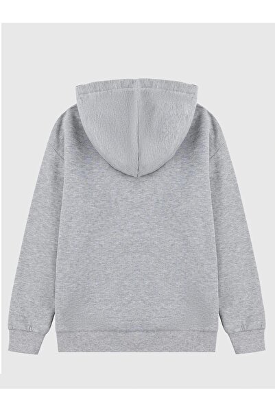 LePold Φούτερ για κορίτσια/αγόρια με γκρι κουκούλα