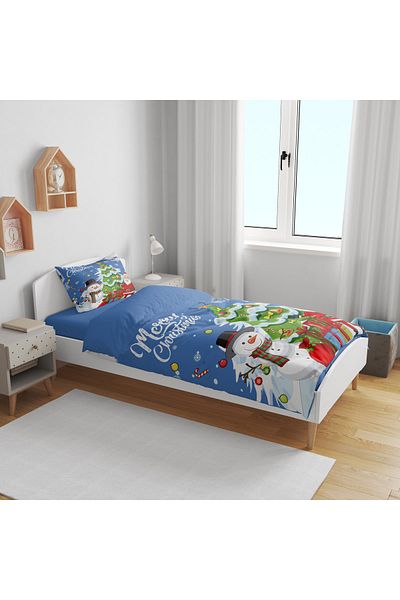 Erays Home Erayshome Anul Nou Crăciun Fericit Set de lenjerie de pat 3d