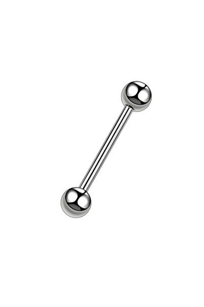 Salyangoz Company Cerrahi Çelik Gümüş Renk Dil Piercingi Sadlgms01