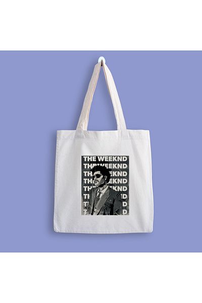 designedfy Geantă din pânză imprimată Weeknd 2