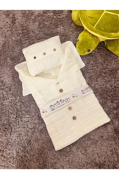 MİNİKAY BABY Padded Knitwear Swaddle Blanket