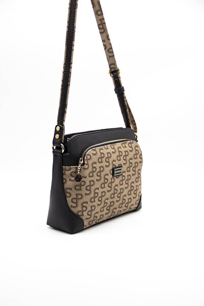 Silver Polo Geantă Crossbody pentru femei / fete 364-41227 Geantă Crossbody M169 Bej închis-nova Negru