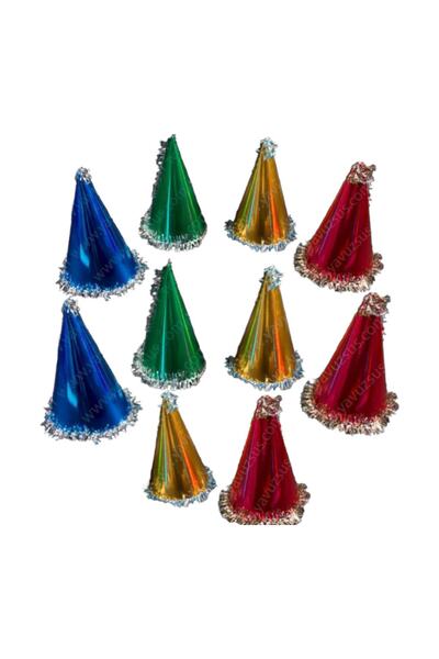 Yavuz Süs Πρωτοχρονιάτικο καπέλο σε σχήμα κώνου (10 τεμάχια)