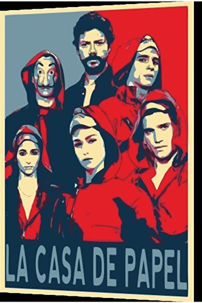 Hayat Poster La Casa De Papel Hope Style Retro Drveni Poster