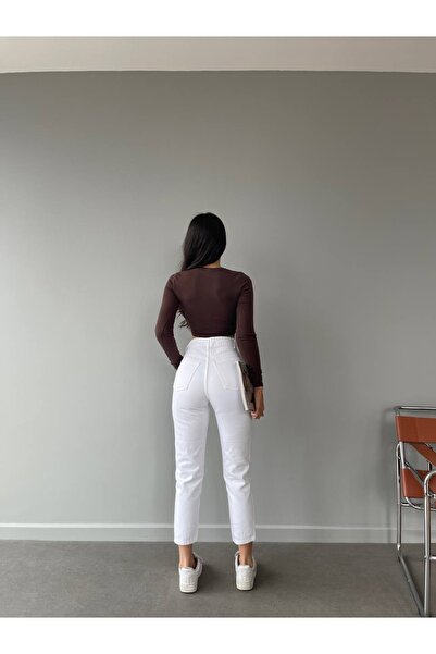 Rich Star White Mom Jean - Style Owner Pants