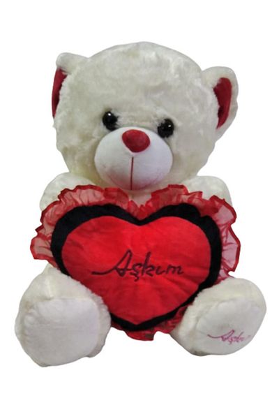 CEBECİ TİCARET Plush Bear Soft White-45 - Cm