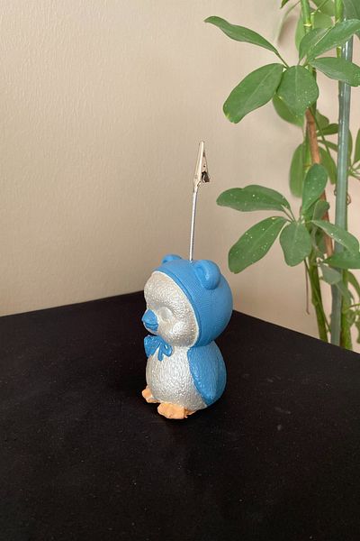 Tasarloxi Big Penguin Blue Note Holder
