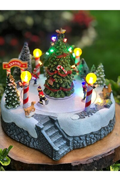 BENİMOLMALI Yeni Yil Hediyesi, Noel Hediyesi, Işıklı Müzikli, Müzik Kutusu, L...