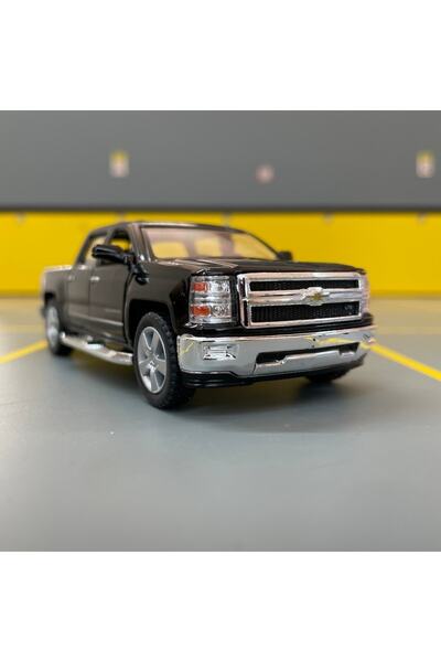 Kinsmart 2014 Chevrolet Silverado 1/36 Ölçek Diecast Metal Model Araba Çek Bı...