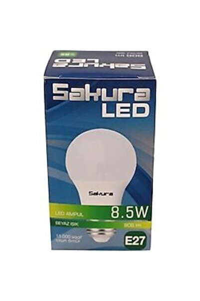 Sakura Led Ampul 8,5w Beyaz Işık