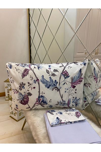 Özcan Ev Tekstil Ranforce Elastic Sheet Pillow Set 100% Cotton