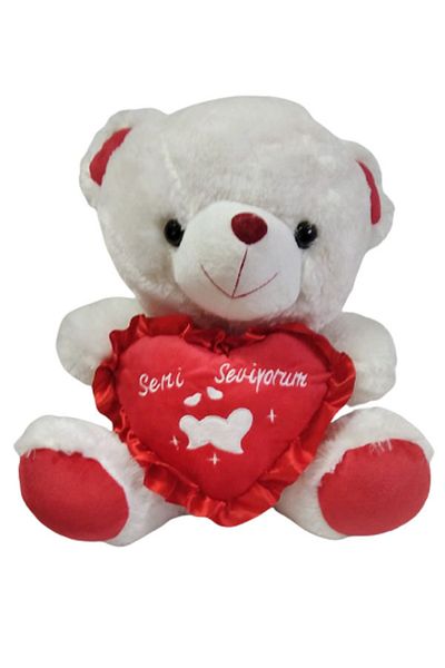 CEBECİ TİCARET Plush Bear Soft White-55 Cm