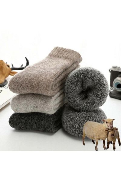 Pyjama Familya Комплект от 3 мъжки чорапи от истинска мериносова вълна