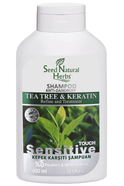 Seed Natural Herbs 400 Ml Tea Tree and Keratin Anti-Dandruff Shampoo -8681137004028