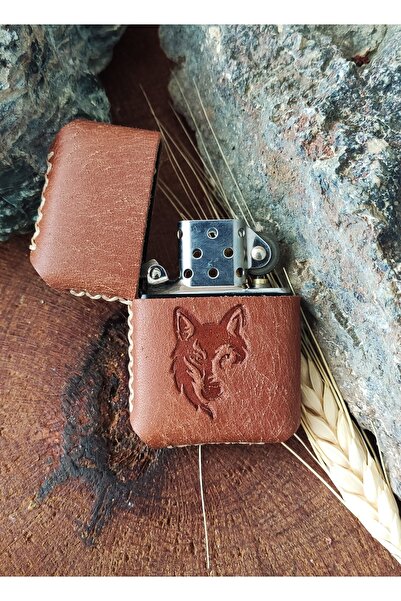 Atölye Çınar Leather Handmade El Yapımı Hakiki Deri Kılıflı Zippo Çakmak