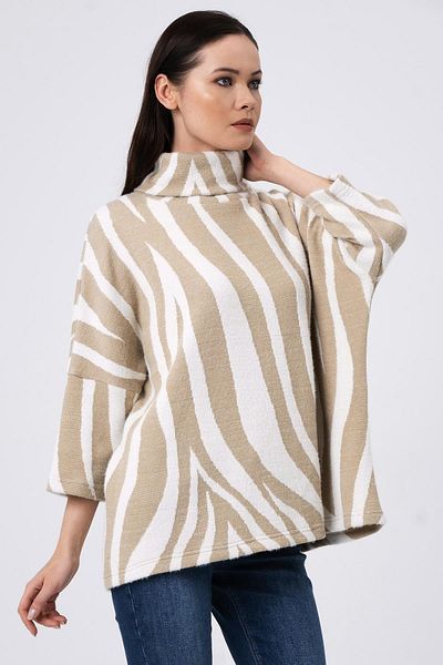 ALEXANDERGARDI Pulover casual cu guler rotit (b22-36501)