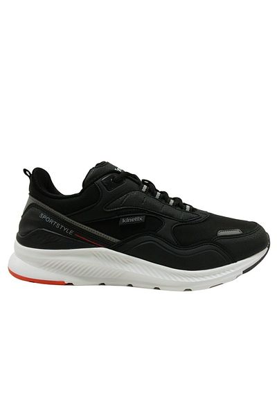 Kinetix Black Red Sneakers Lace-Up Sports Shoes
