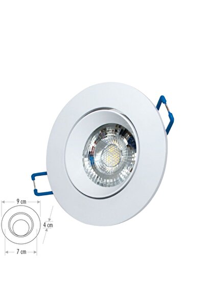 Cata Safir Beyaz Yuvarlak Led Spot Armatür Ct-5256 3200k Gün Işığı