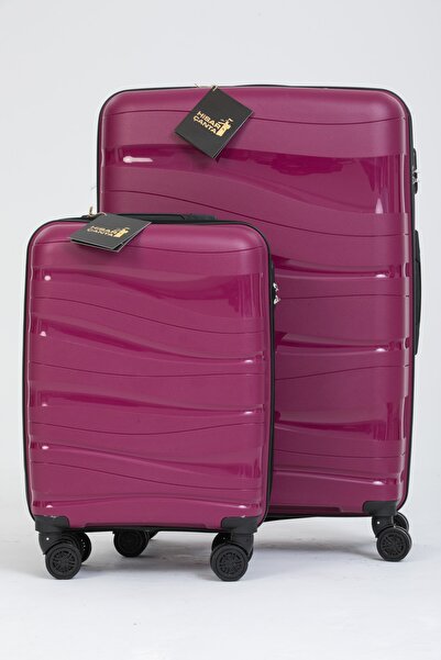 MOONSKİN Silikon Kırılmaz Pp Valiz 2 Li Set (büyük Boy+ Kabin Boy)