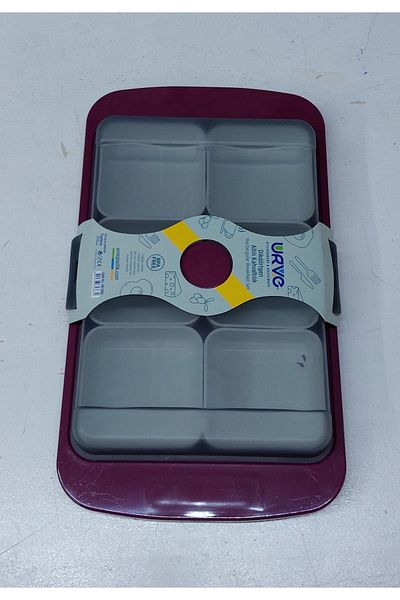 Urve Plastik Urve Rectangular 6-Piece Breakfast Set - Purple