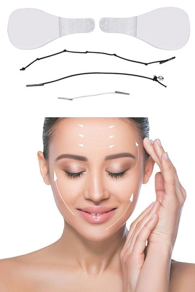 MUTLUHOME Tape Elastic Face Eyebrow Eye Neck Lifting Tapes 40 Pieces