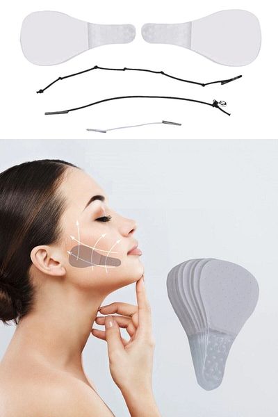 MUTLUHOME Tape Elastic Face Eyebrow Eye Neck Lifting Tapes 40 Pieces