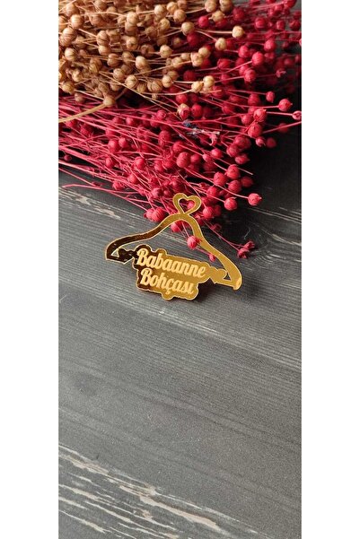 hoby shop Pleksi Babaanne Bohçası Yazısı Gold(1 Adet)