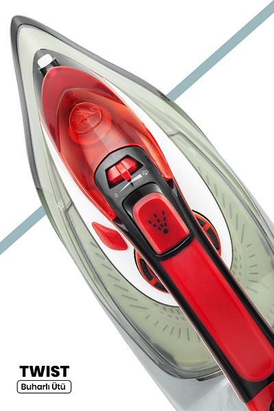 GOLDMASTER Twist 2600 Watt Ceramic Soleplate 160 Gr Effective Shock Steam Iron