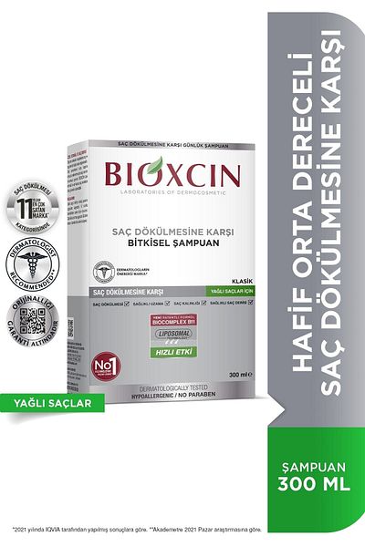 Bioxcin 300 Ml Genesis Classic Oily Hair Shampoo - Anti-Shedding