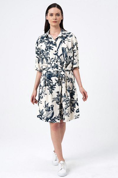 ALEXANDERGARDI Patterned Shirt Dress (b22-458a)