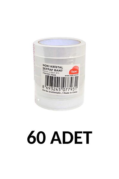 Noki 60 Pieces 19x66 Transparent Crystal Tape Money Tape
