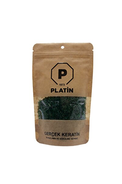 Platin Тъмнозелен суров кератин 100 г (ker-35)