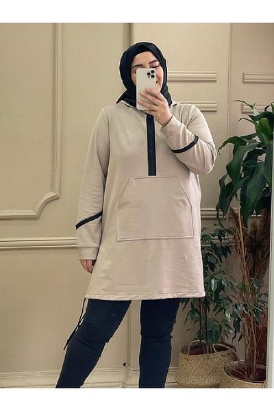 emsale Hijab Tunic| Alvin| Camel - Ems