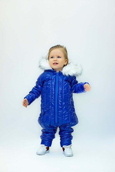 Ares Kids Fashion Waterproof Blue Astronaut Snowsuit