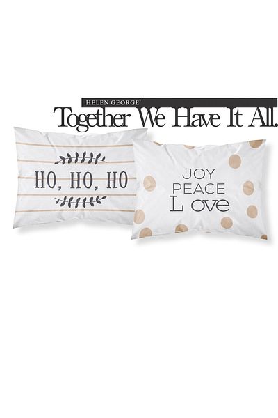Helen George Ho-ho-ho Pillow Case